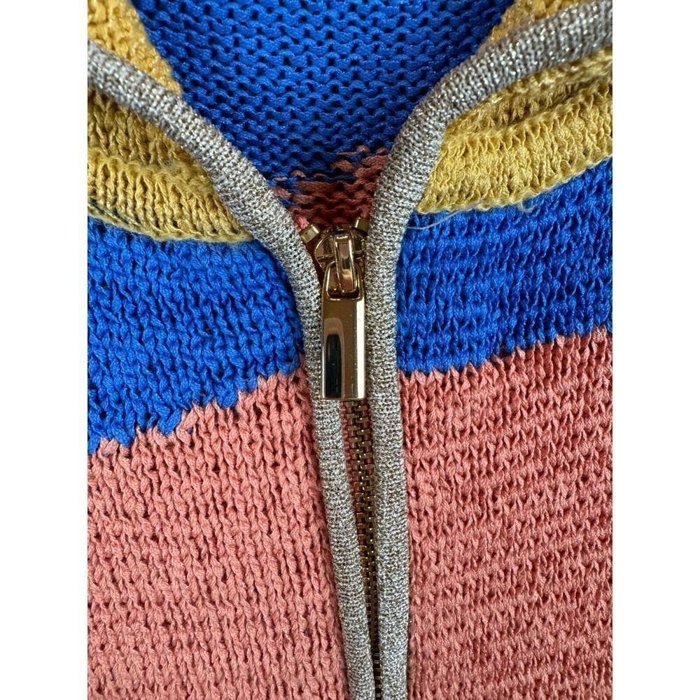 Soft Surroundings Multicolor Color Block Full Zip… - image 3